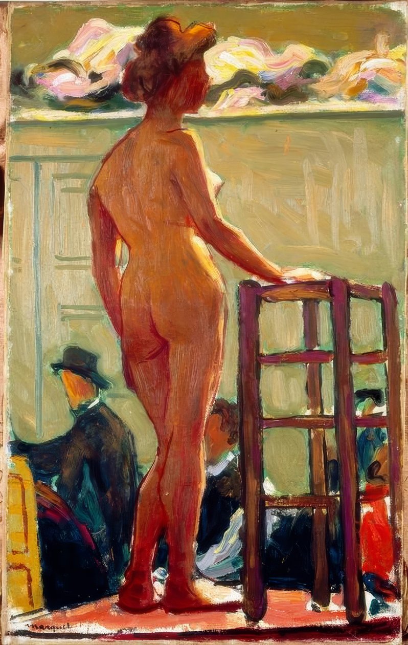 Akt auf Podest tekijältä Albert Marquet