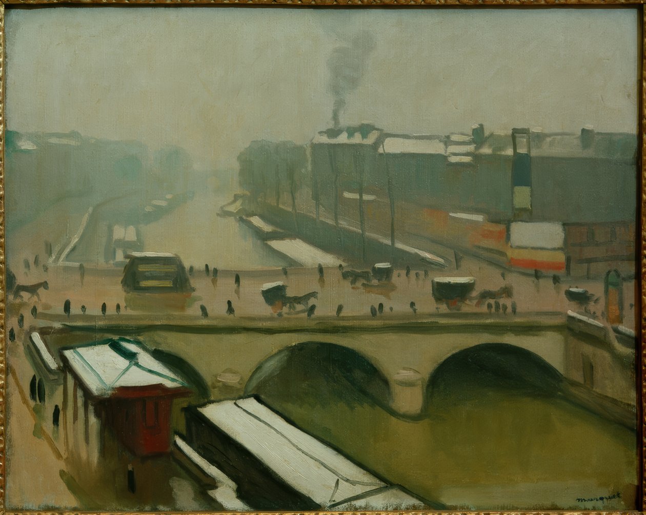Näkymä Pont St. Michelille Pariisissa tekijältä Albert Marquet