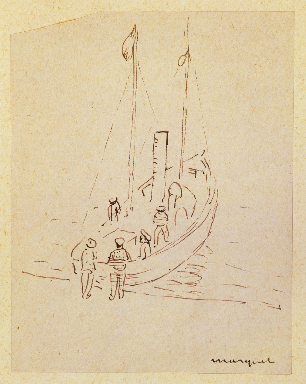 Vene (kynä paperille) tekijältä Albert Marquet