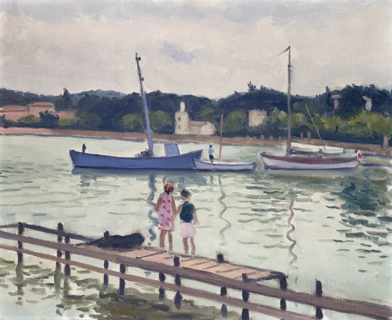 Lapset ja purjeveneet; Lapset Porquerollesissa tekijältä Albert Marquet
