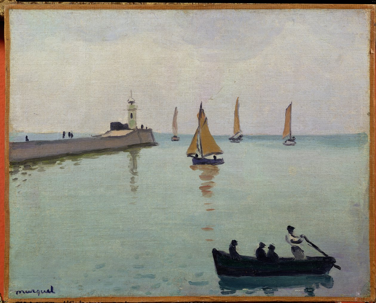 Sisäänkäynti satamaan (öljy kankaalle) tekijältä Albert Marquet