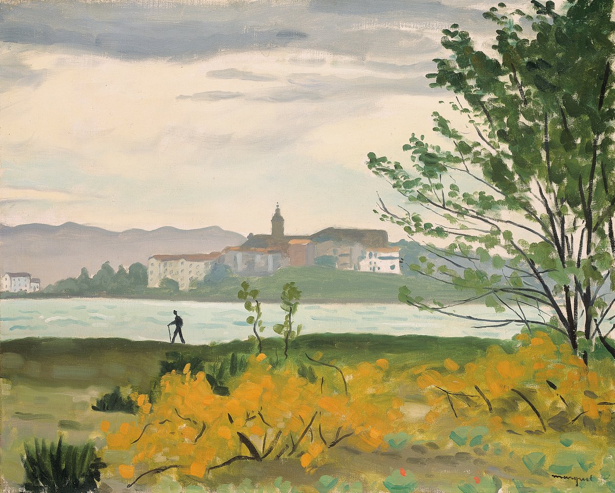 Hondarribia, näkymä Hendayelle, Le Promeneur tekijältä Albert Marquet