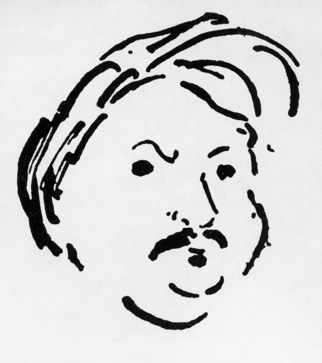 Honore de Balzac (litho) tekijältä Albert Marquet