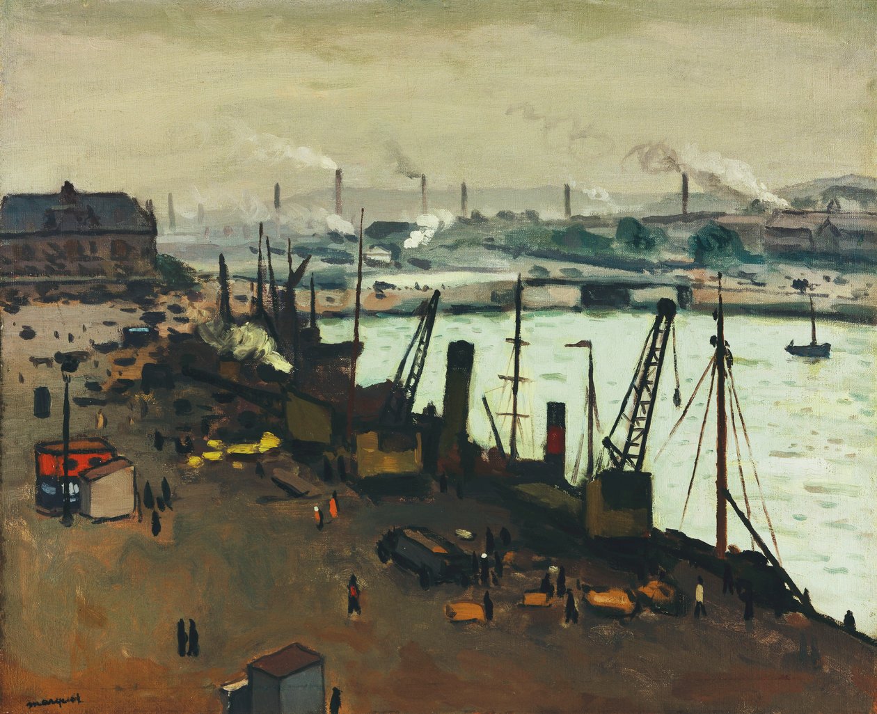 Boulogne-sur-Merin satama tekijältä Albert Marquet