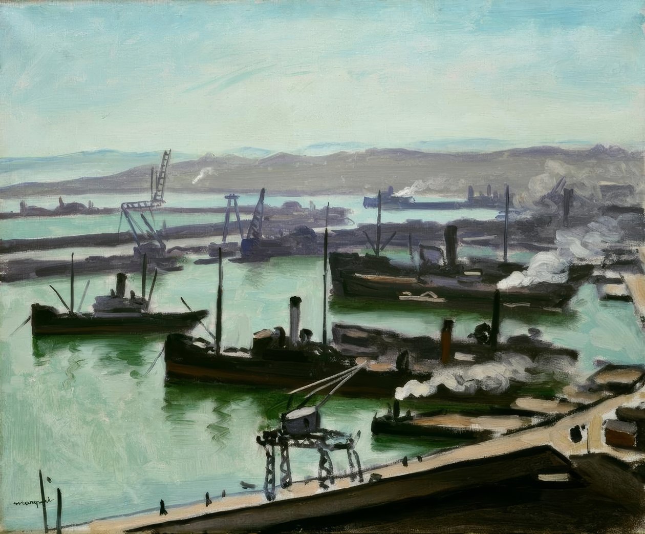 Le port d’Alger tekijältä Albert Marquet