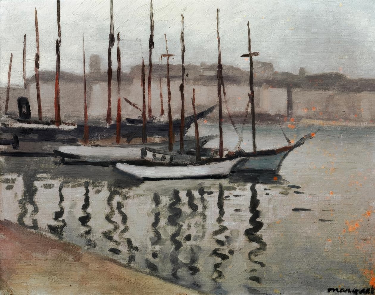 Marseille talvella tekijältä Albert Marquet