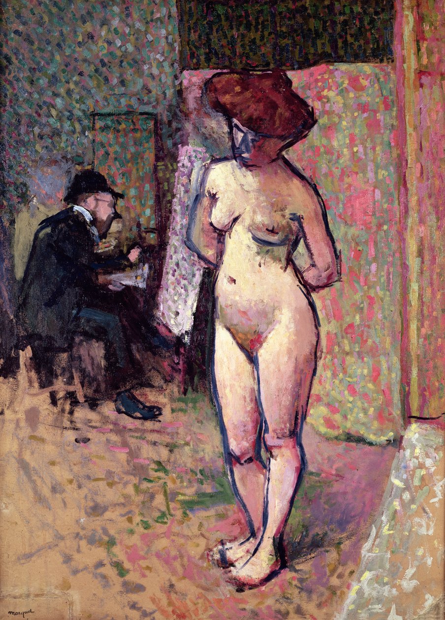 Matisse maalaus Manguinin studiossa tekijältä Albert Marquet