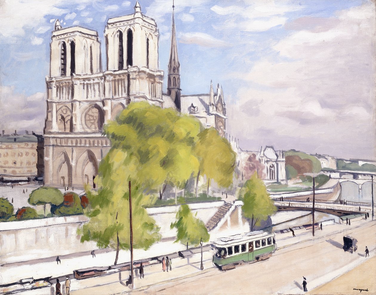 Pariisi, Seine ja Notre Dame tekijältä Albert Marquet
