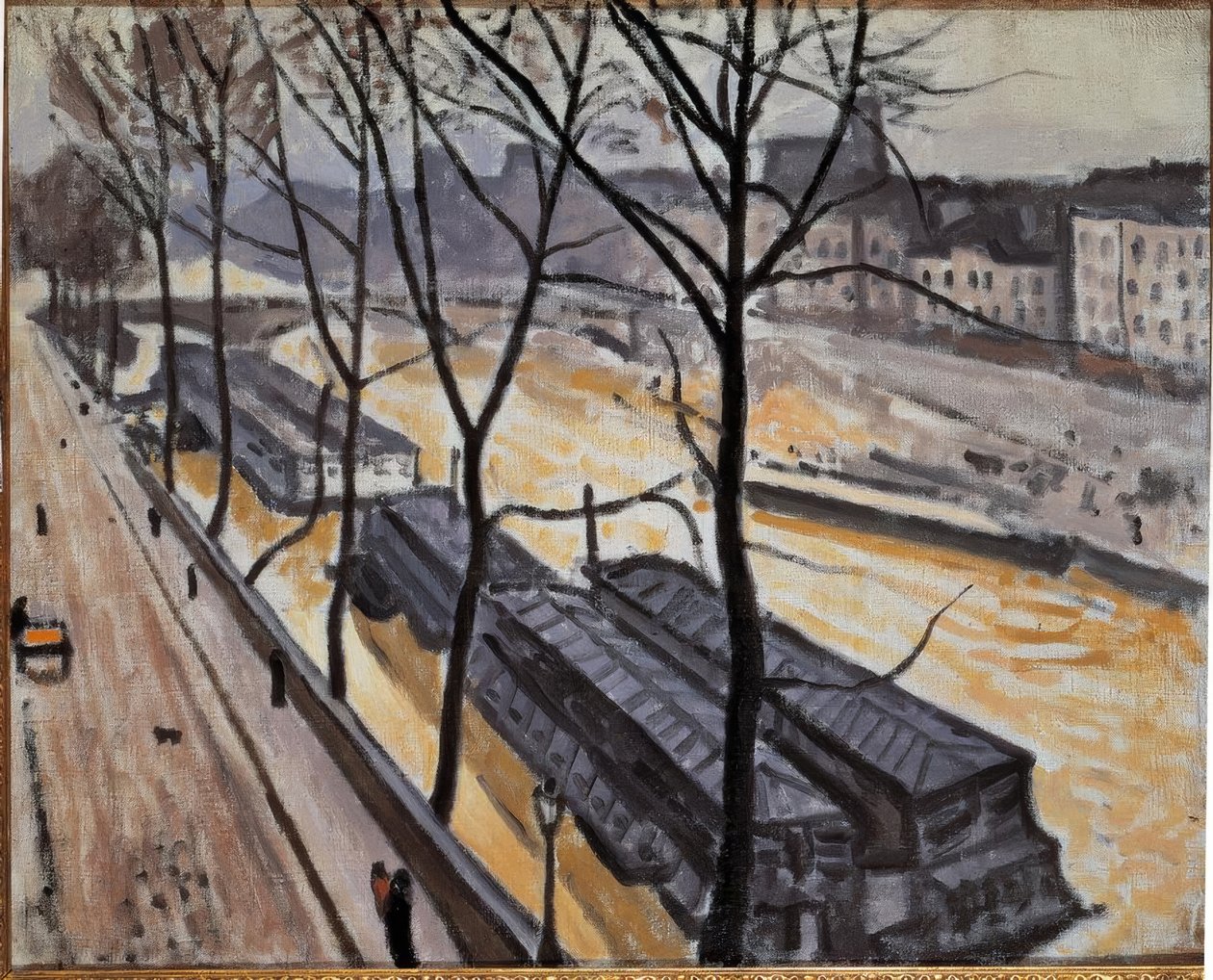 Pariisi talvella (Quai de Bourbon) tekijältä Albert Marquet