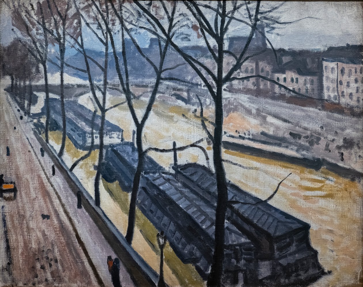 Pariisi talvella. Quai Bourbon tekijältä Albert Marquet