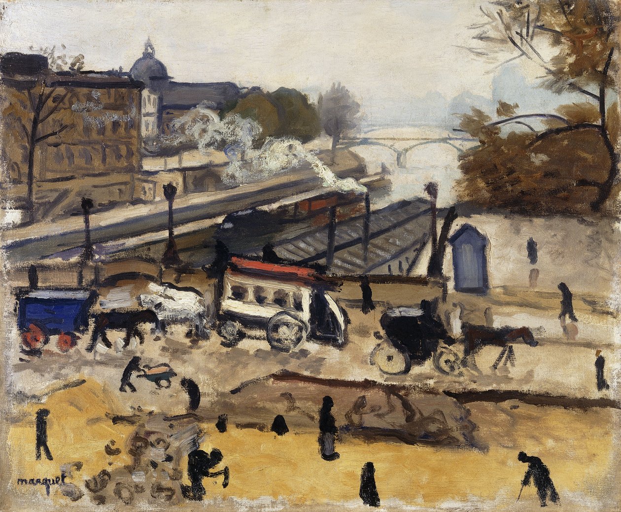 Pariisi, uusi silta, työ; Paris, Pont Neuf, toimii tekijältä Albert Marquet