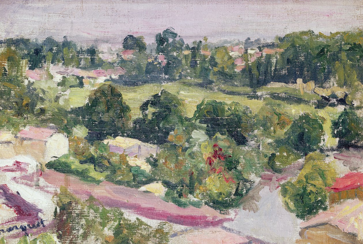 Pariisin esikaupunki tekijältä Albert Marquet