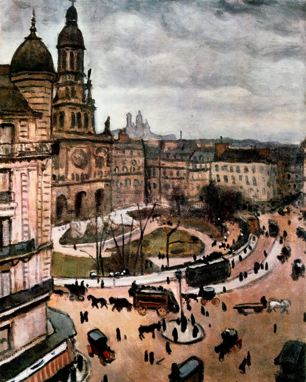 Place de la Trinity Pariisissa, 1911. tekijältä Albert Marquet
