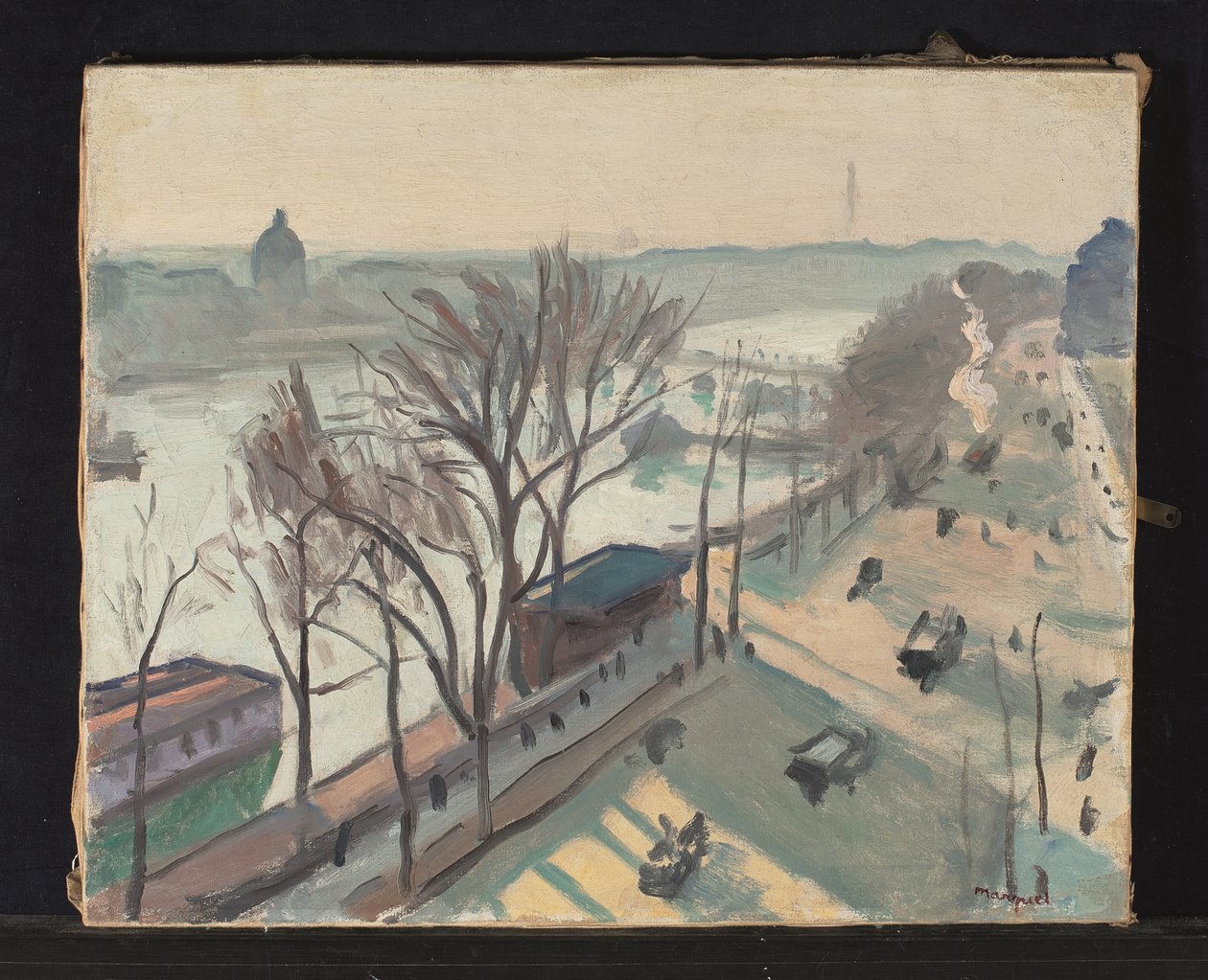 Quai du Louvre, vaalea auringonpaiste tekijältä Albert Marquet