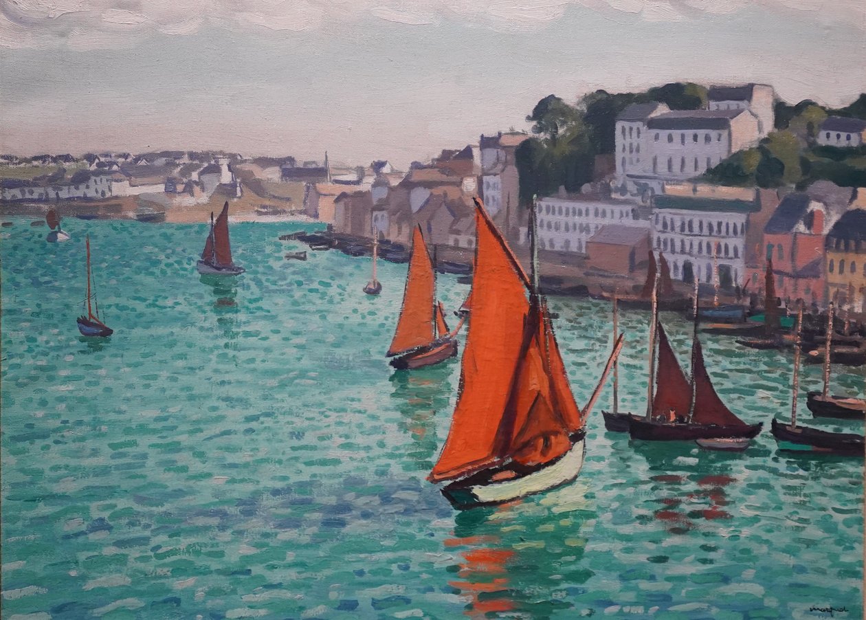 Punaiset purjeet, Audierne tekijältä Albert Marquet
