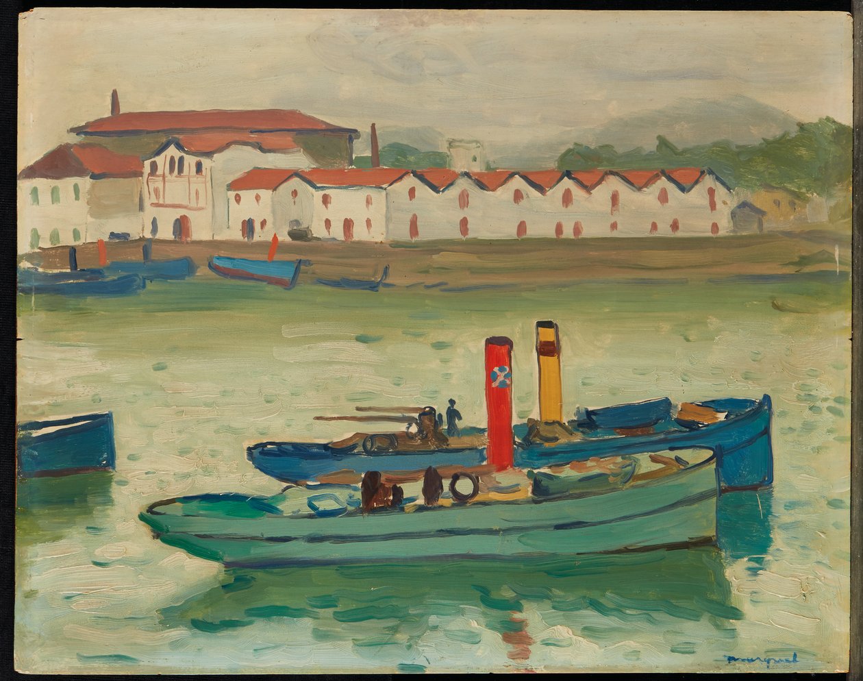 Saint-Jean-de-Luz, Kalastusvene (öljy paneelissa) tekijältä Albert Marquet