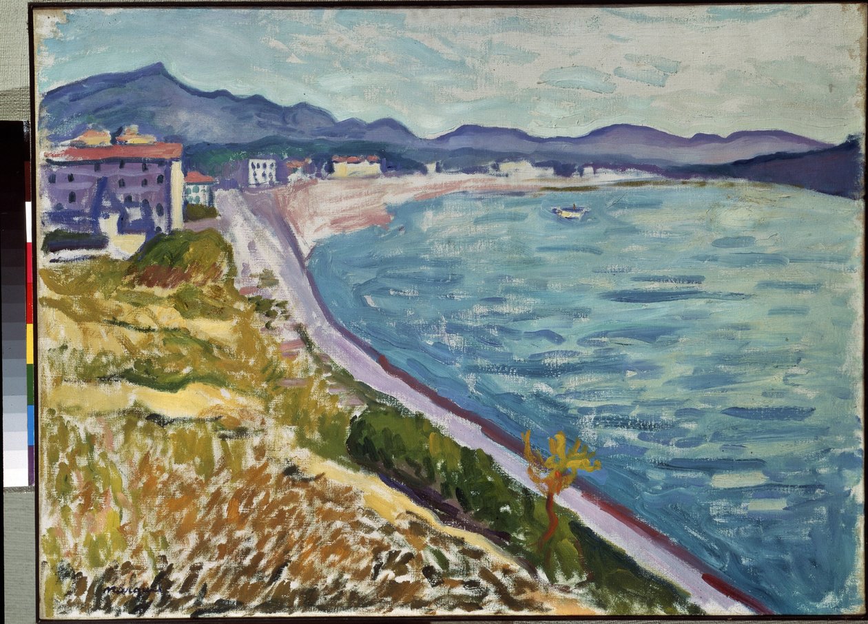 ""Saint Jean de Luz"" Näkymä Baskimaan rannikolle Saint-Jean-de-Luzissa (Pyreneet Atlantiques). Pierre-Albert (Albert) Marquet (1875-1947) maalaus 1907 Öljy kankaalle. Eremitaaši, Pietari (Pietari) tekijältä Albert Marquet