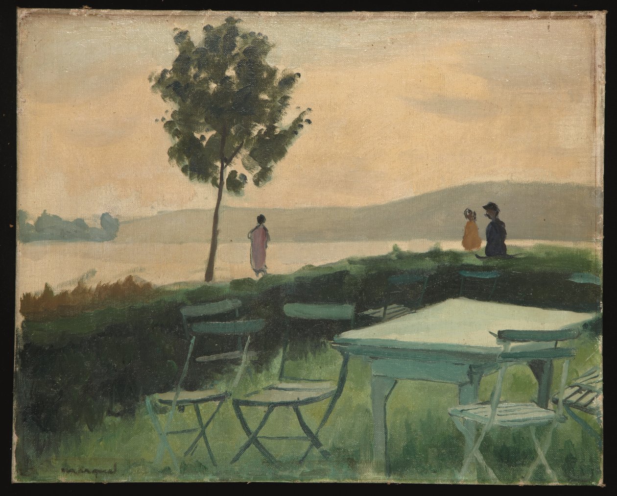 Terassi vanhassa satamassa tekijältä Albert Marquet
