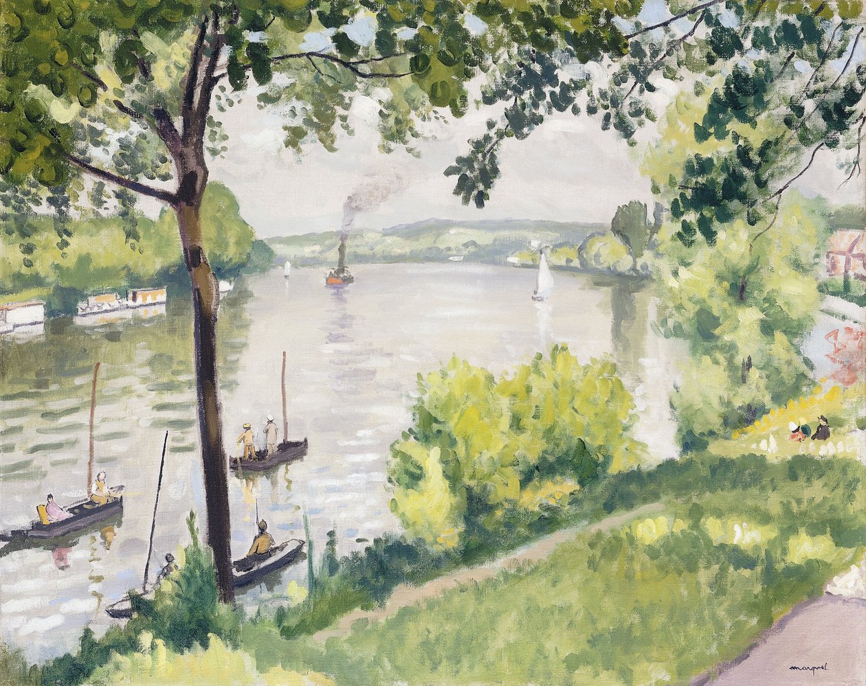 Os Bancos de Triel (O Rebocador); Berge a Triel (Le Tugeur) finlandesa tekijältä Albert Marquet