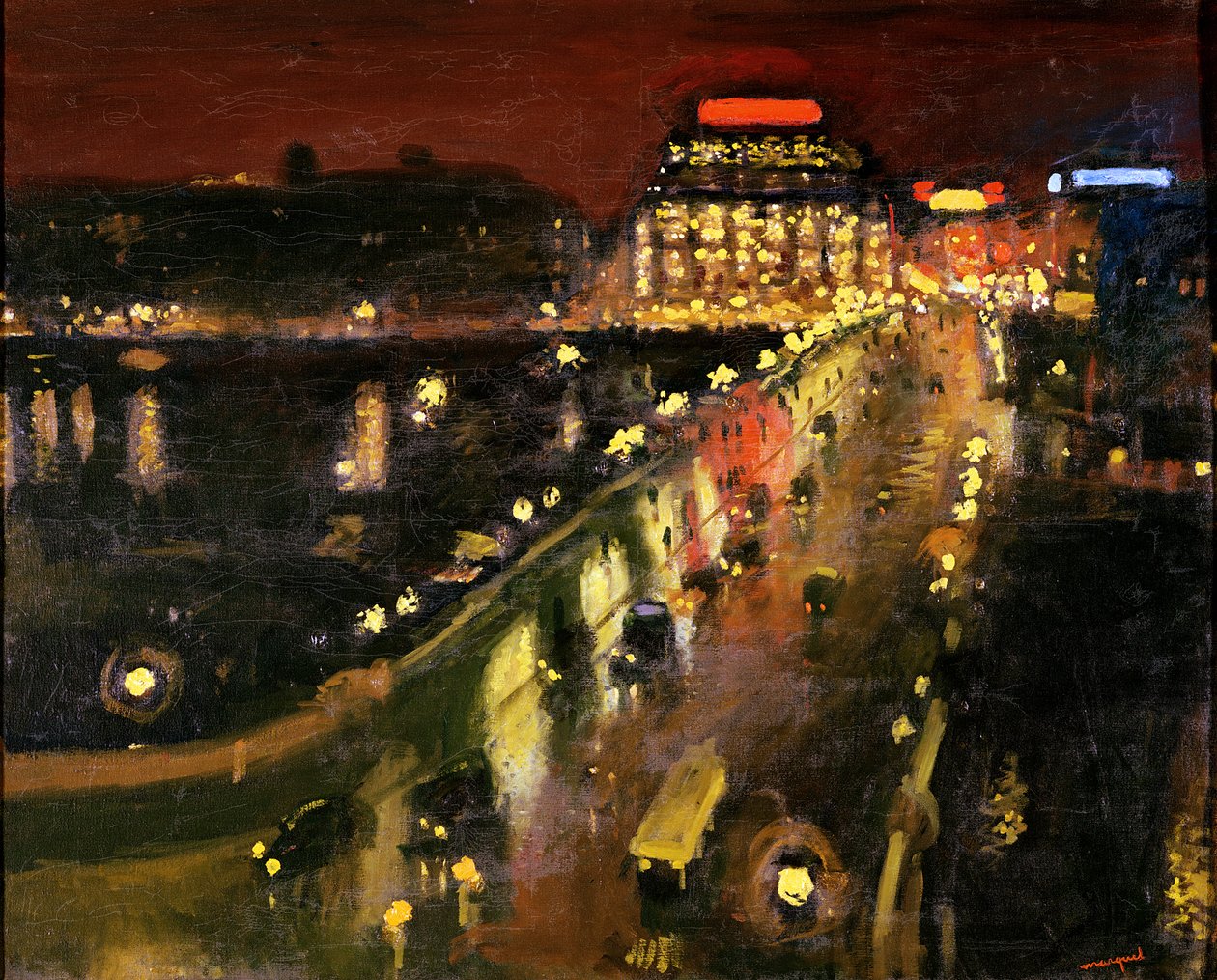 Pont Neuf yöllä tekijältä Albert Marquet