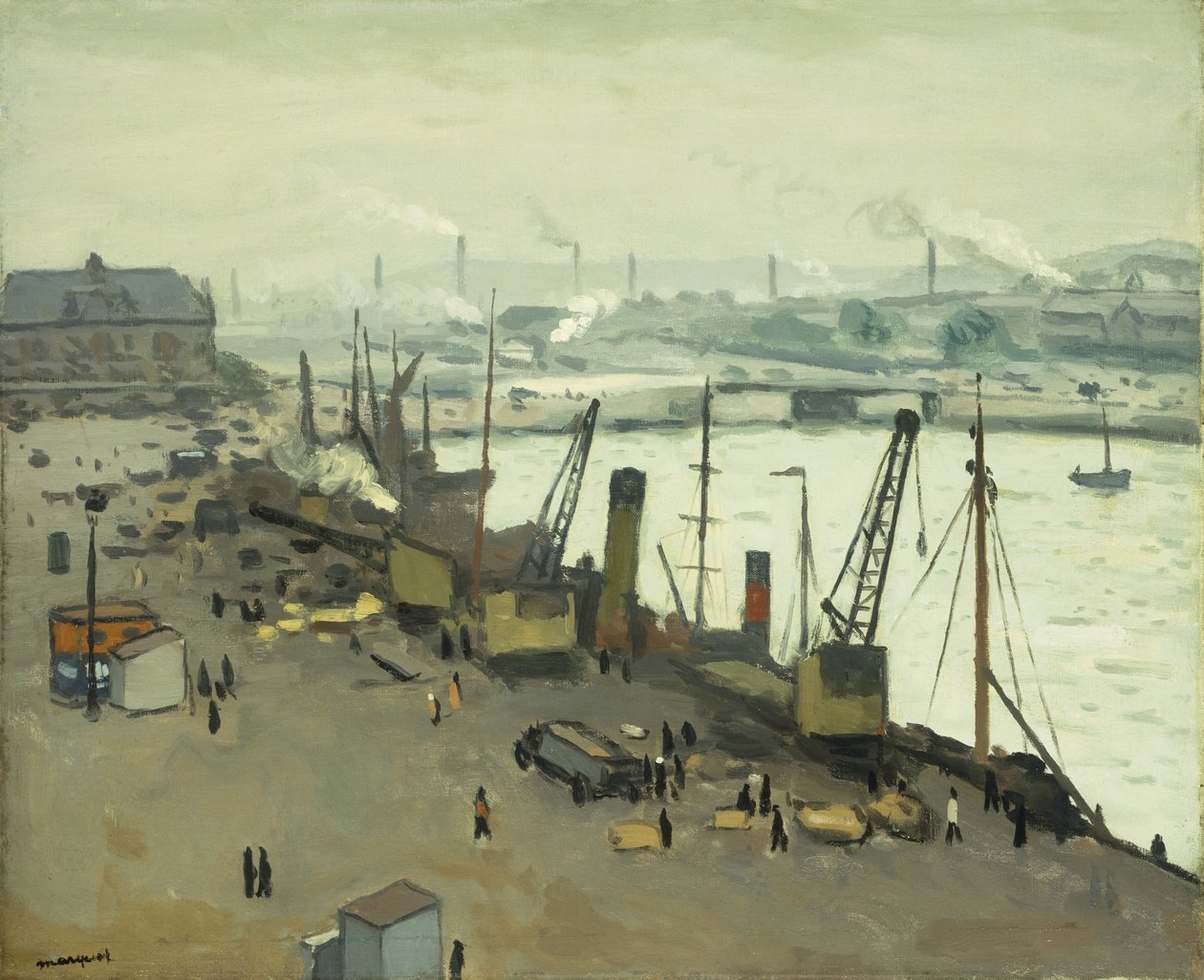 Boulognen satama; Boulogne sur Merin satama tekijältä Albert Marquet