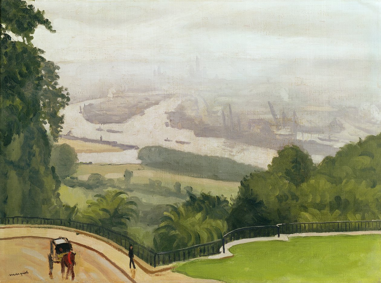 Rouenin satama (öljy kankaalle) tekijältä Albert Marquet