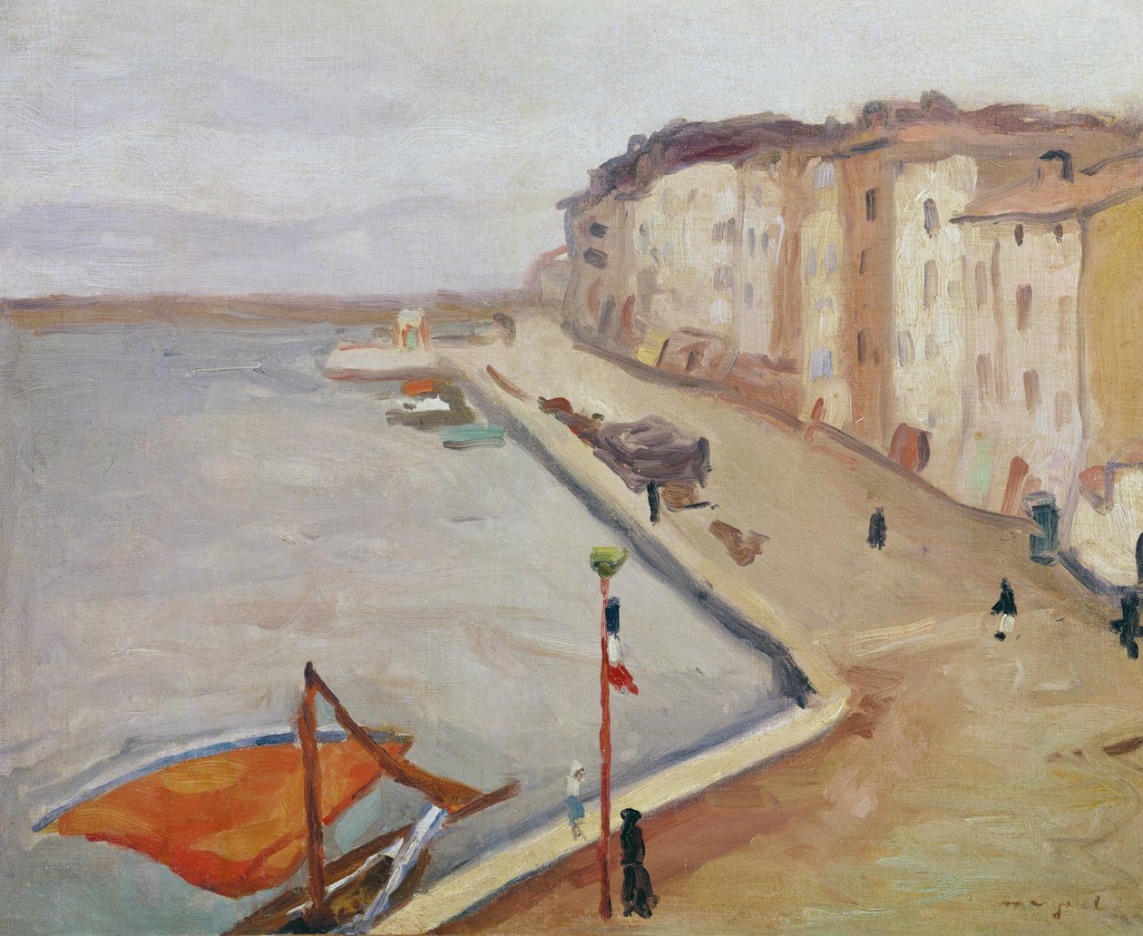 Saint-Tropezin satama tekijältä Albert Marquet