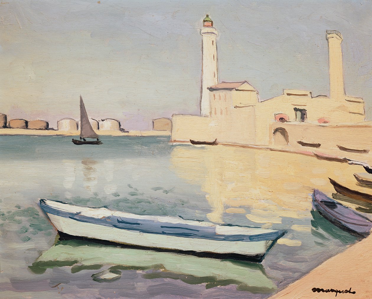 Seten satama (öljy kankaalle) tekijältä Albert Marquet