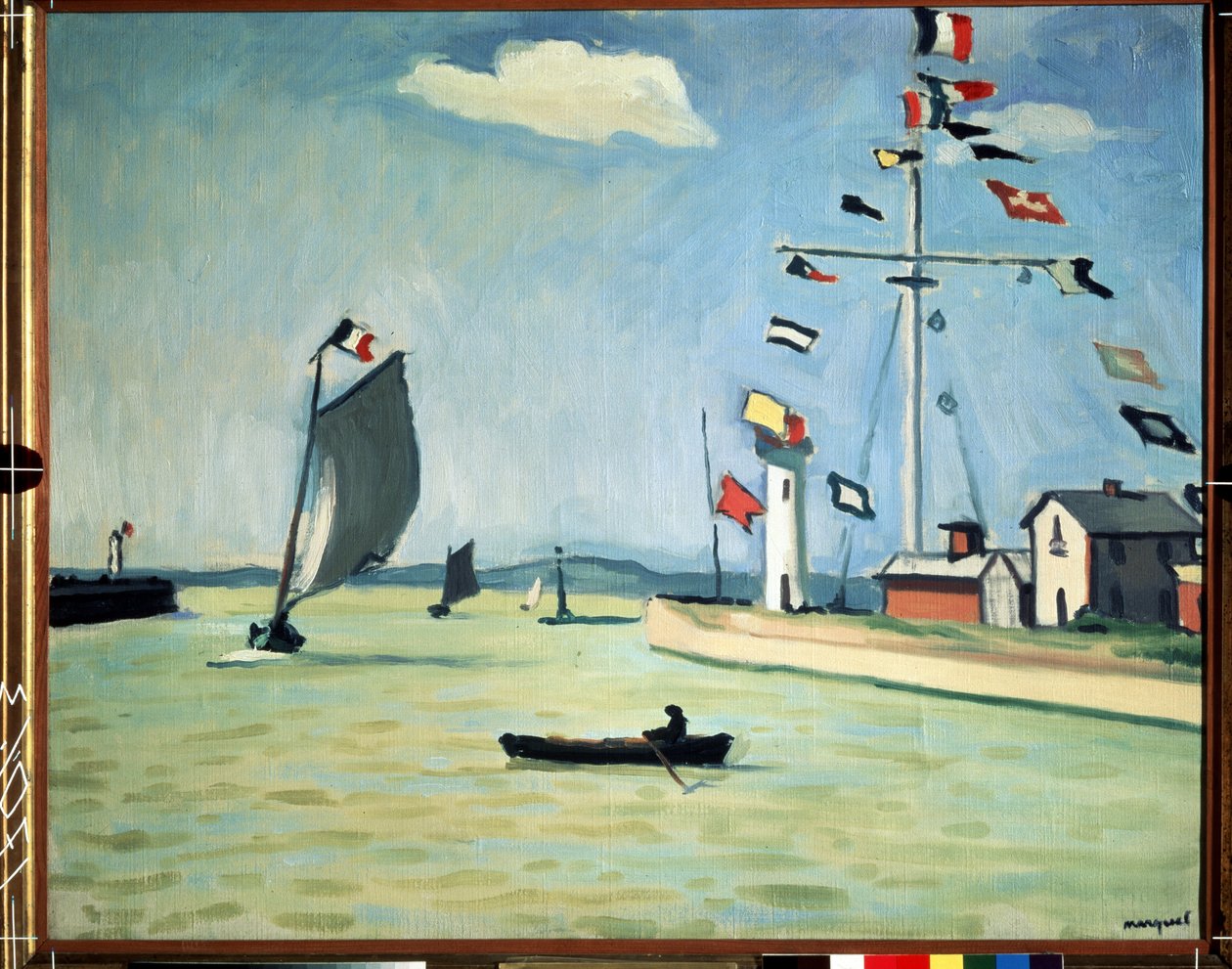 Honfleurin satama Normandiassa tekijältä Albert Marquet
