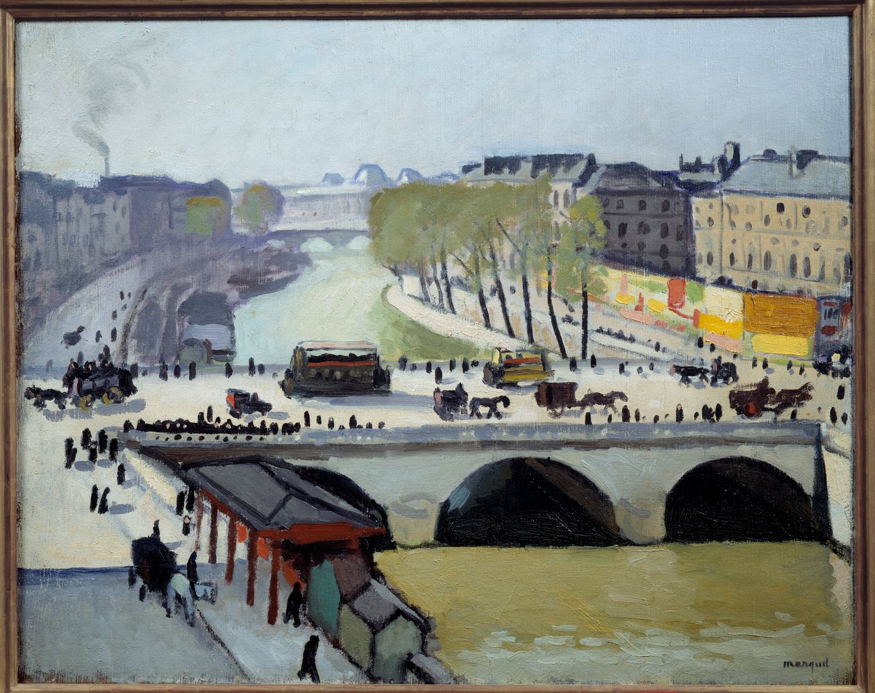 Näkymä Pont Saint Michelille Pariisissa tekijältä Albert Marquet