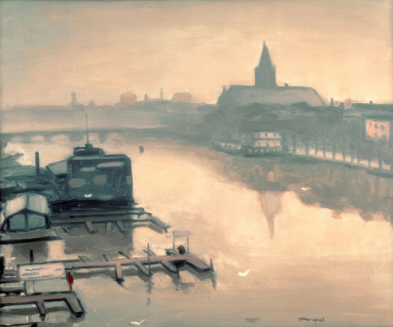 Näkymä Amstelhotelista tekijältä Albert Marquet