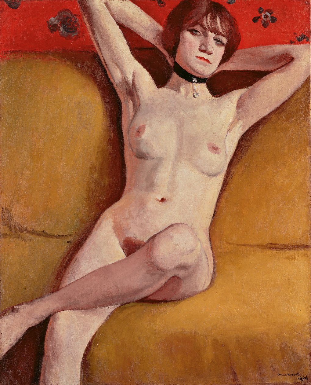 Nainen sohvalla tekijältä Albert Marquet