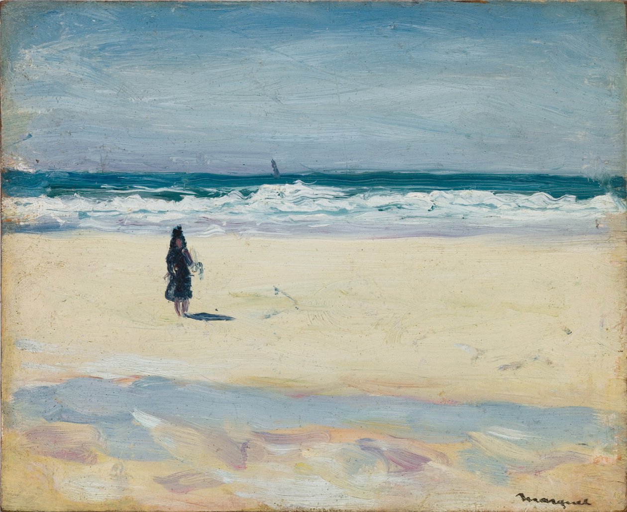 Nuori tyttö rannalla tekijältä Albert Marquet