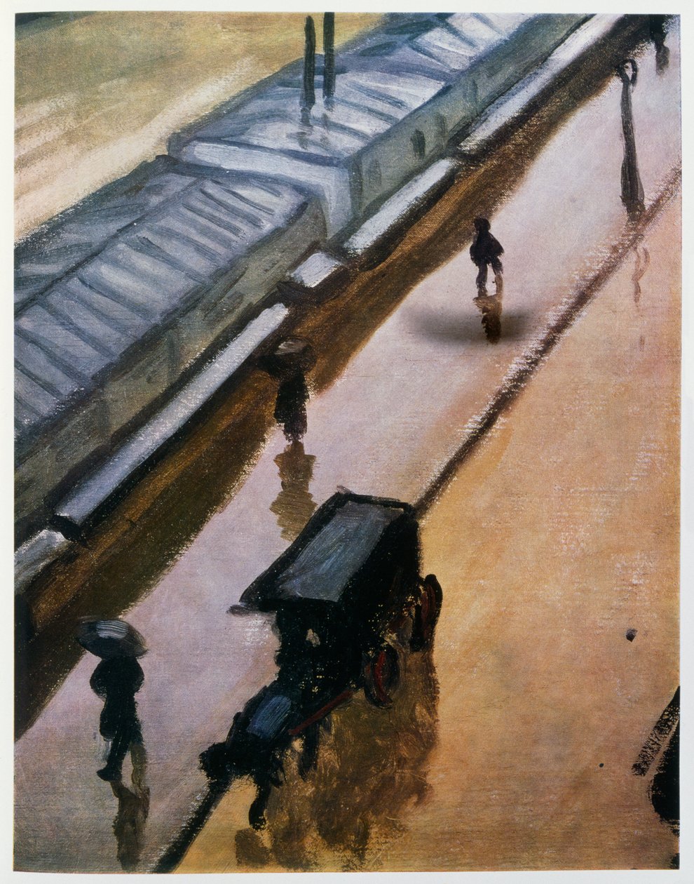 sadepäivä Notre Damessa, Pariisissa n. 1905 (öljy kankaalle) tekijältä Albert Marquet