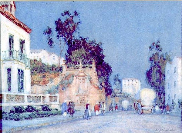 Varhainen ilta espanjalaisessa kaupungissa tekijältä Albert Moulton Foweraker