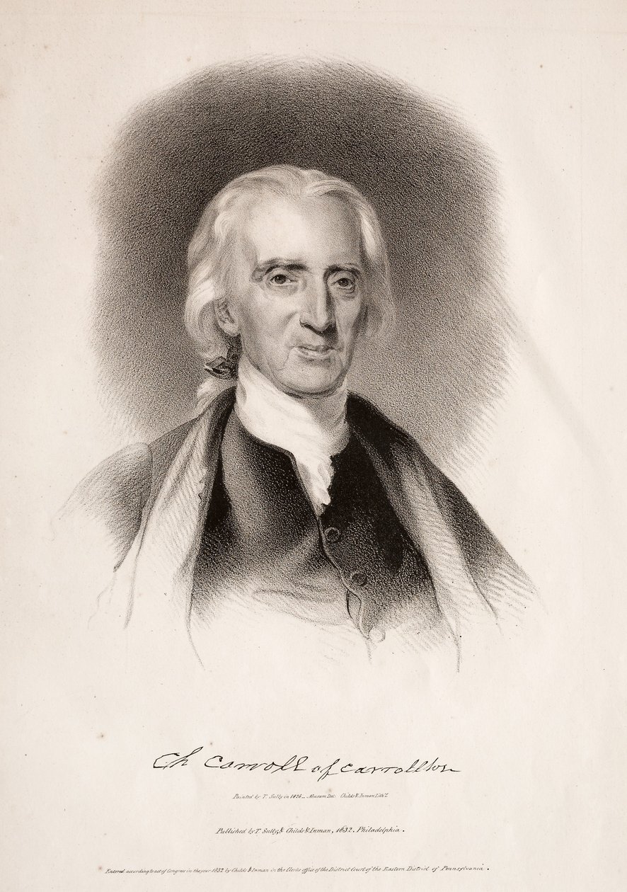 Charles Carroll Carrolltonista, Marylandista, 1832. tekijältä Albert Newsam