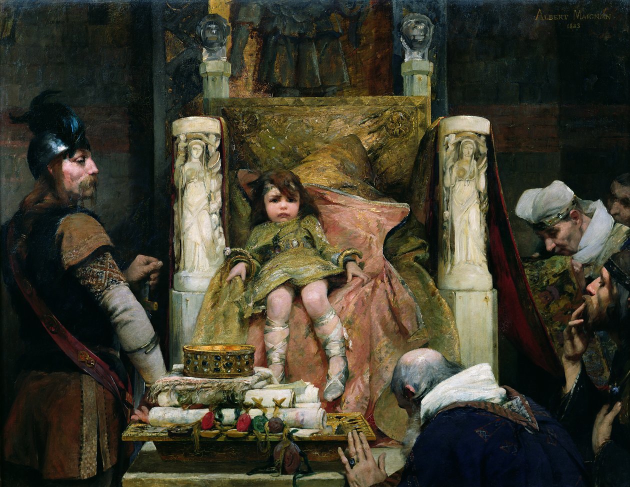 Kunnioitus Clovis II:lle (635-657) tekijältä Albert Pierre Rene Maignan