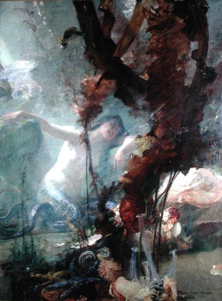 La Sirene (öljy kankaalle) tekijältä Albert Pierre Rene Maignan
