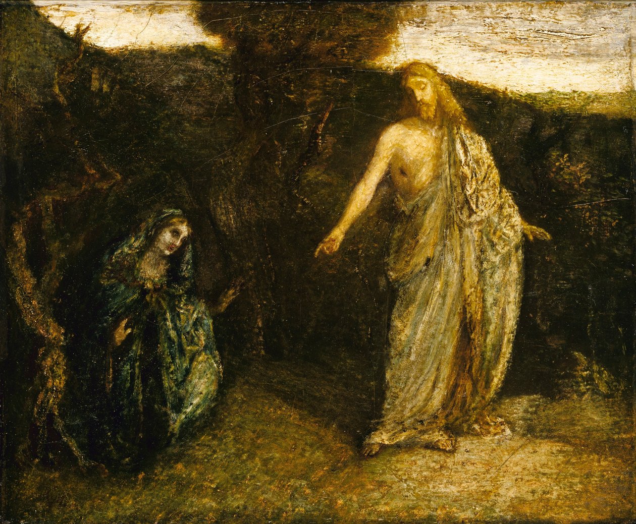 Kristuksen ilmestyminen Marialle tekijältä Albert Pinkham Ryder