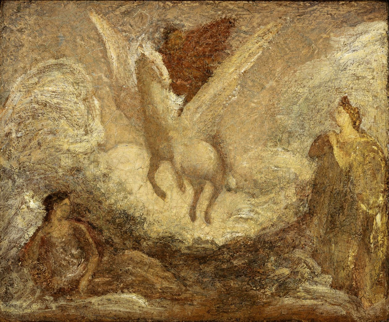 Pegasus lähdössä tekijältä Albert Pinkham Ryder