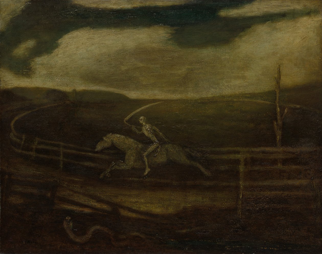 The Race Track (Kuolema kalpealla hevosella) tekijältä Albert Pinkham Ryder