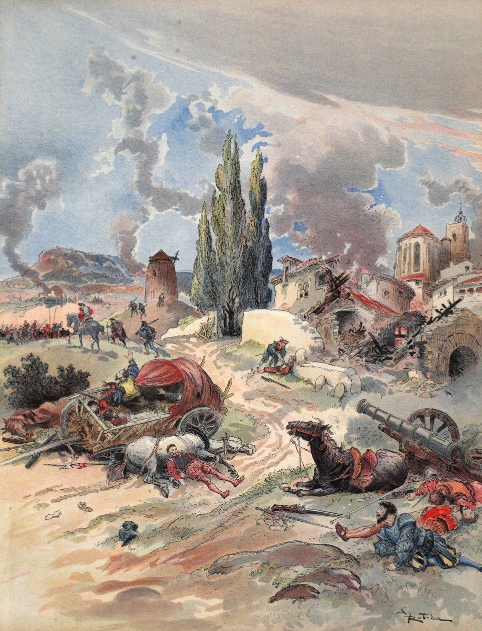 Provencen tuho, kuvitus teoksesta 