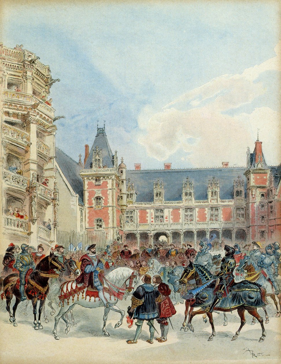 Francois I:n (1494-1547) hovi Blois