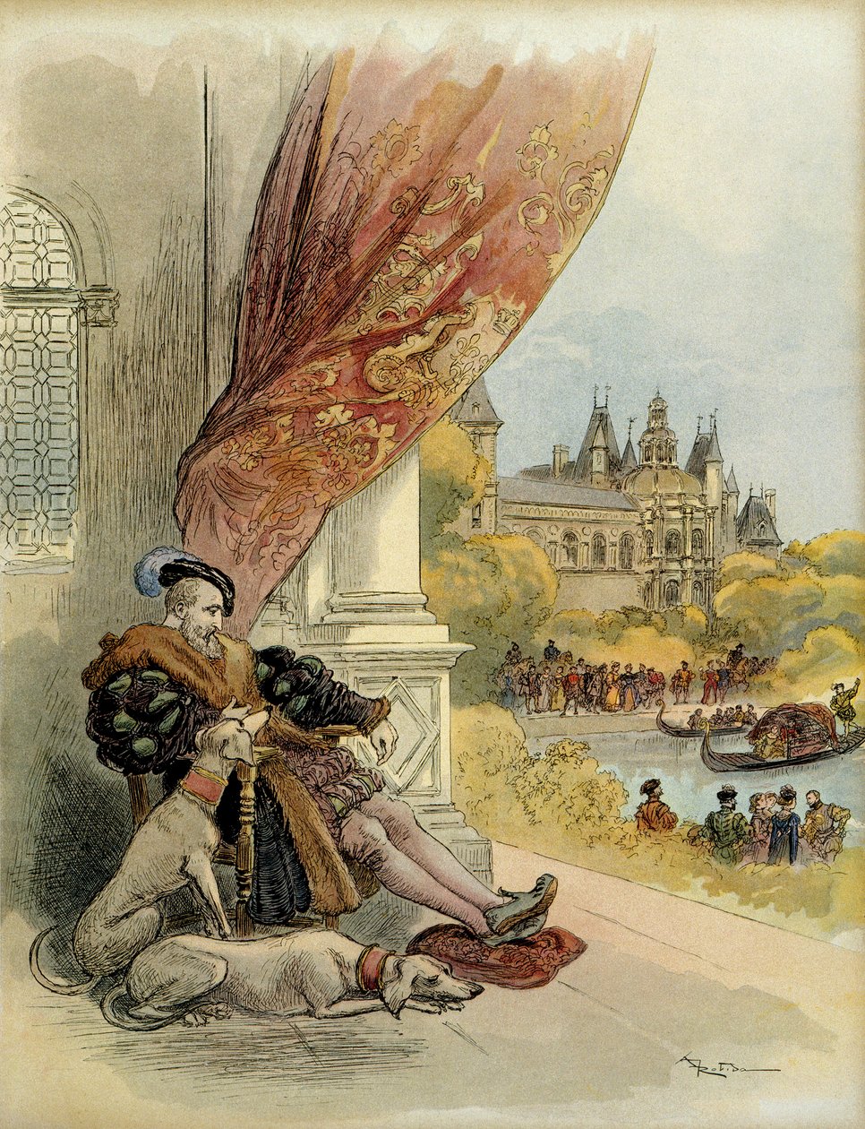 Francois 1:n (1494-1547) viimeiset päivät Rambouillet