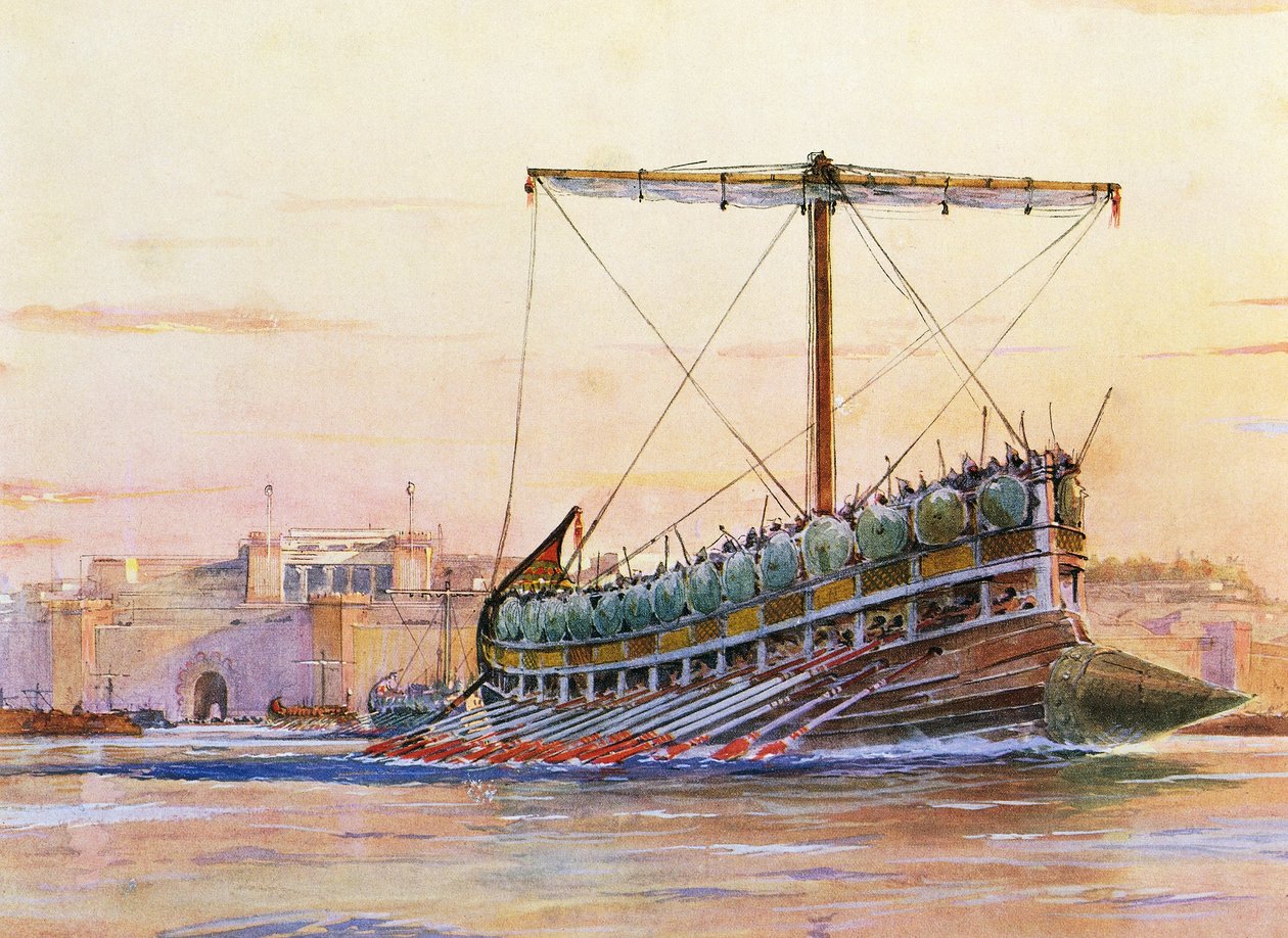 Assyrian kaleeri, Albert Sebillen (1874-1953) akvarelli. tekijältä Albert Sébille