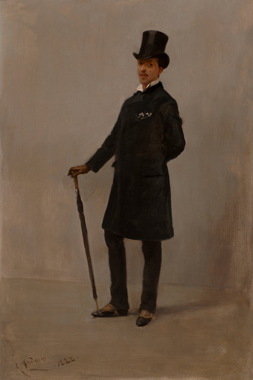 Harmony in Black (öljy kankaalle) tekijältä Albert Snr. Ludovici
