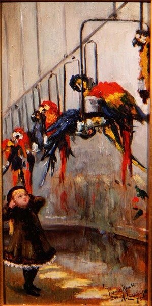Parrot House, Lontoon eläintarha tekijältä Albert Snr. Ludovici