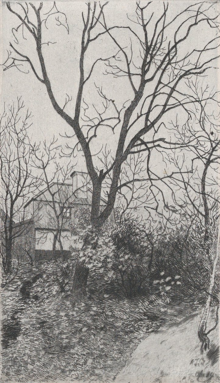 Autumn Autumn, Ruotsin taidegrafiikkayhdistyksen Föreningen för Gr... portfoliosta, 1889. tekijältä Albert Theodor Gellerstedt