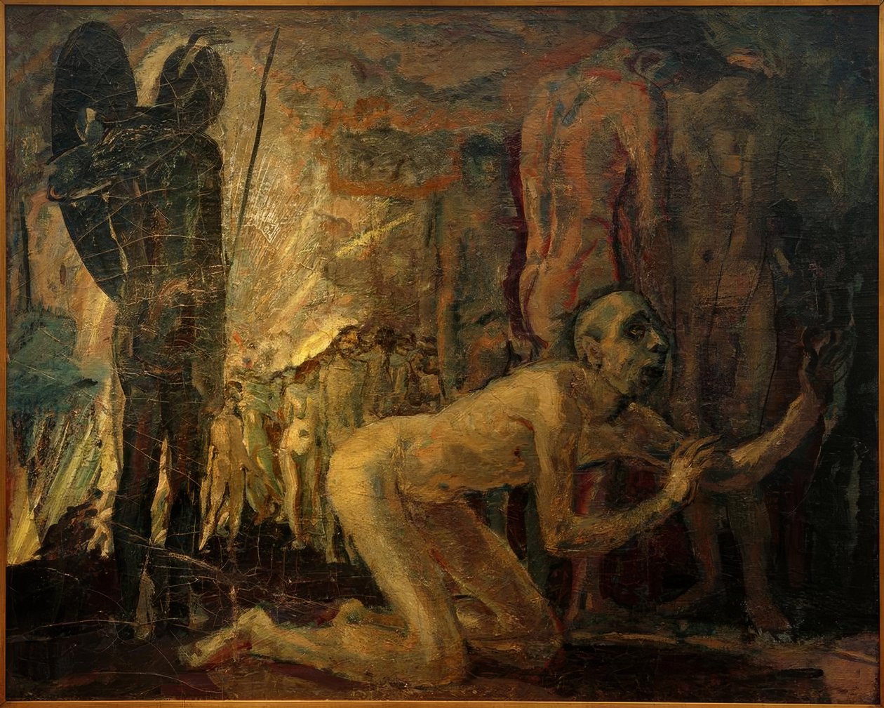 Jeremia ennen junaa Babylonian vankeuteen siirtymistä tekijältä Albert Weisgerber
