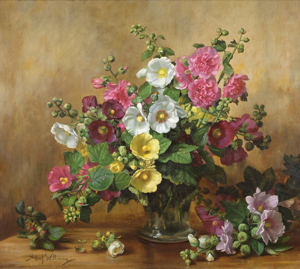 AB257 Hollyhocks syyskuun lopulla tekijältä Albert Williams